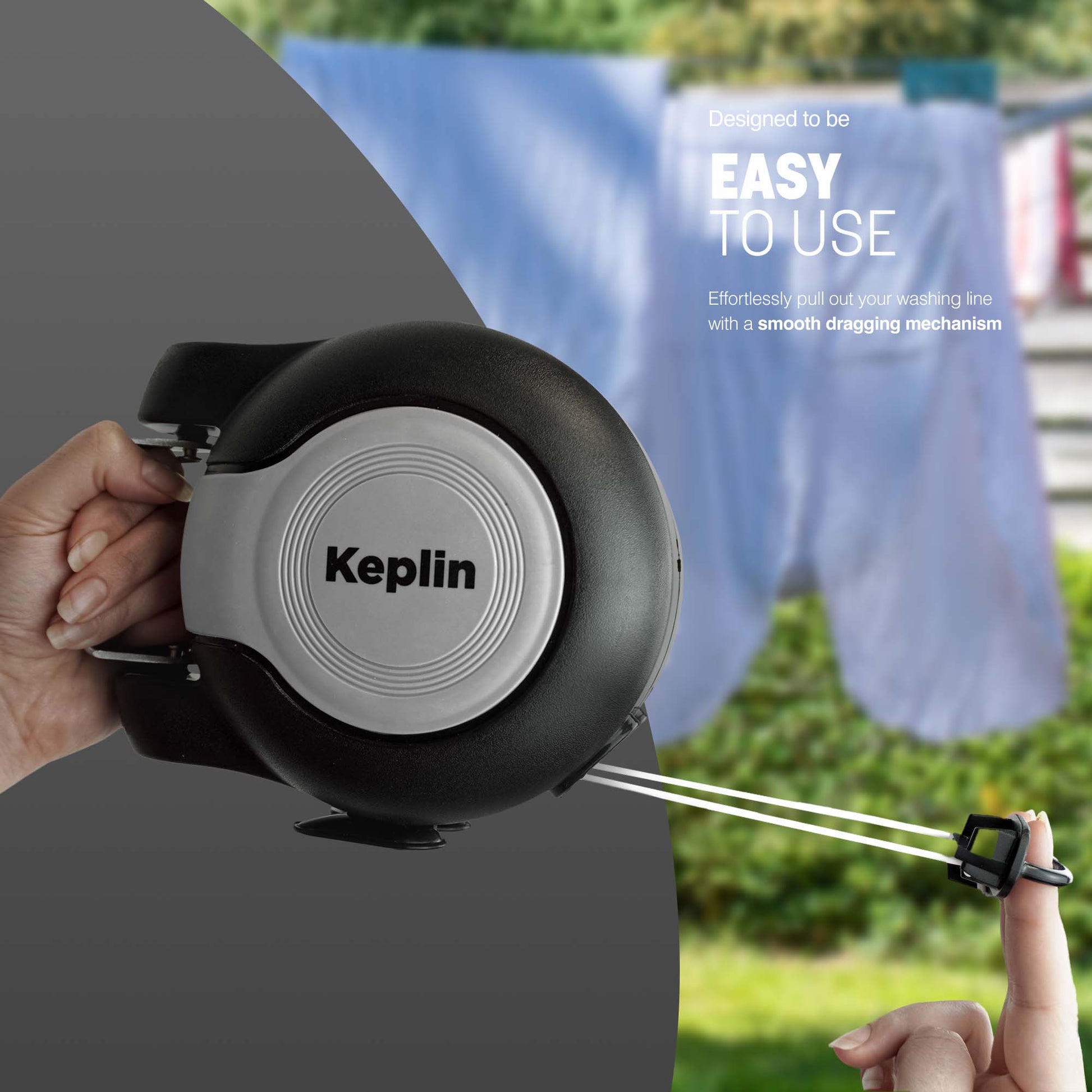 Retractable Washing Line - 15m Heavy Duty Laundry Airer – image 4