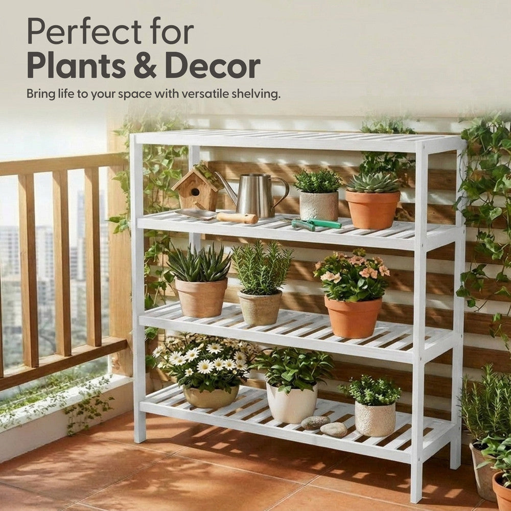 Bamboo Shoe Rack - 4 Tier – image 22
