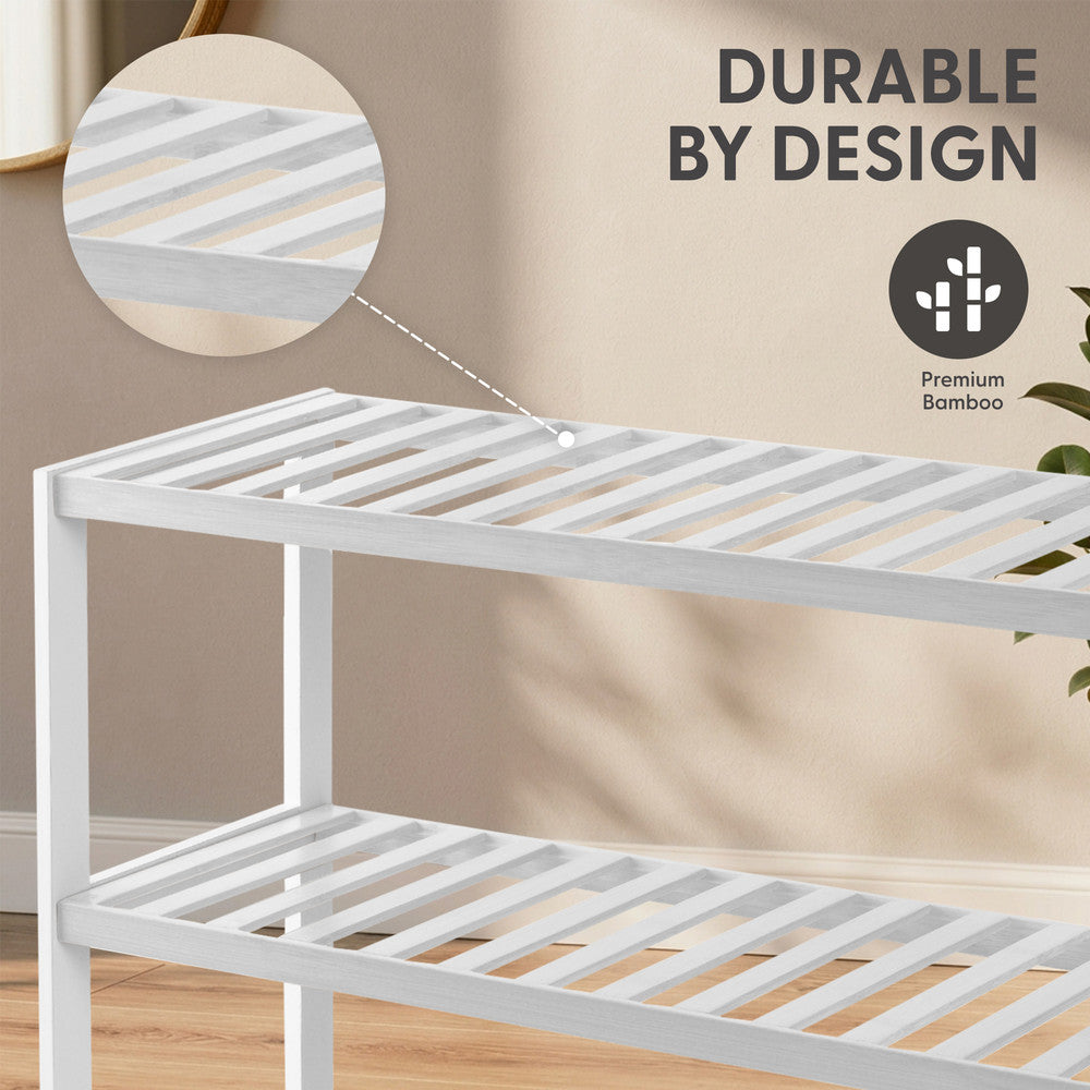 Bamboo Shoe Rack - 5 Tier – image 20