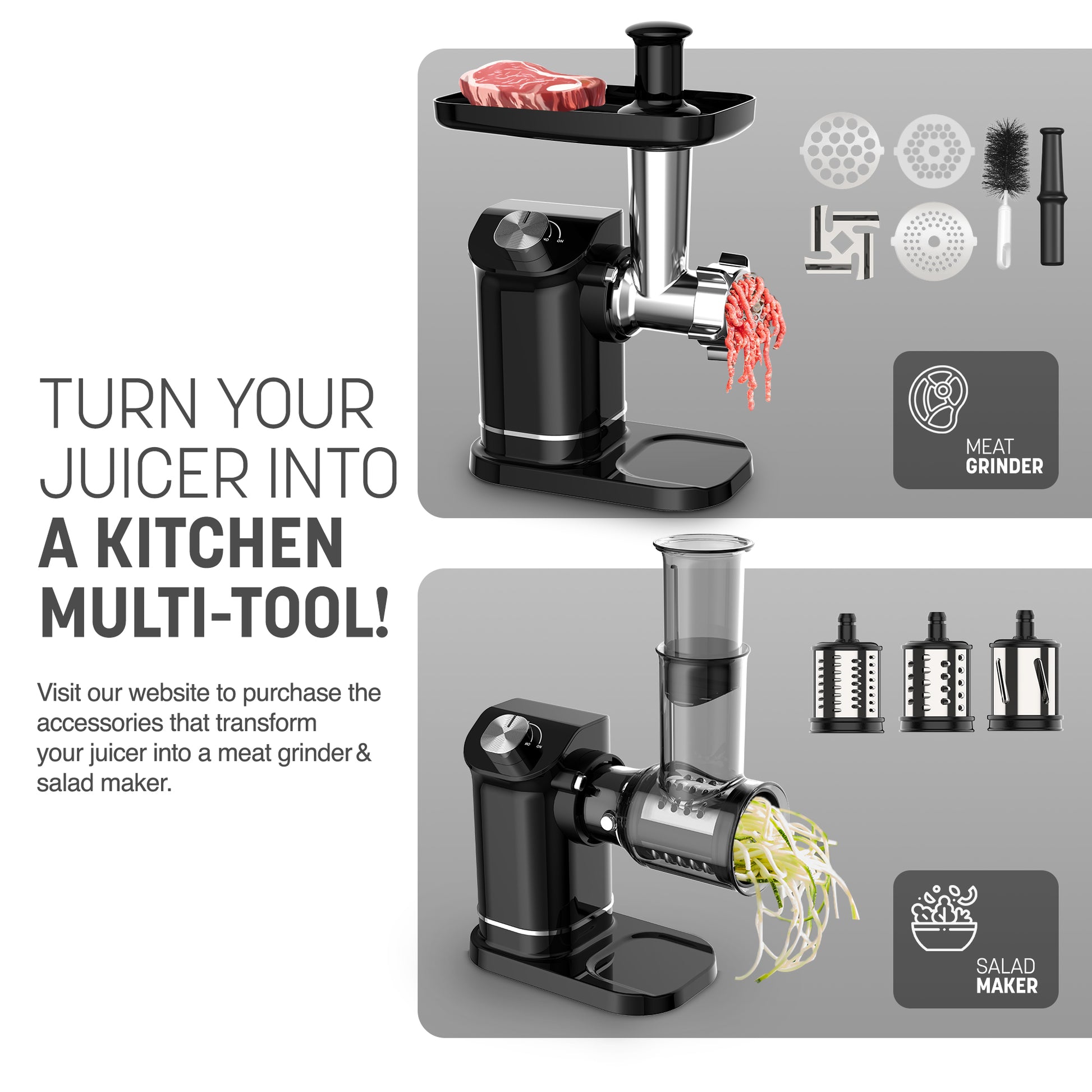 Keplin Meat Grinder Accessories for Cold Press Slow Juicer – image 3