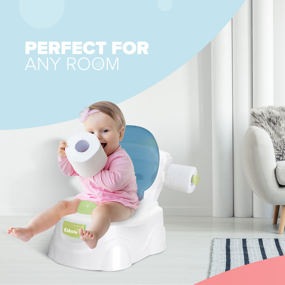 KIDOOLA Pink Potty Training Toilet Seat - Splash Guard & Portable Design for Easy Travel | Fun & Functional Potty Seat for Kids 6 Months to 5 Years – image 12