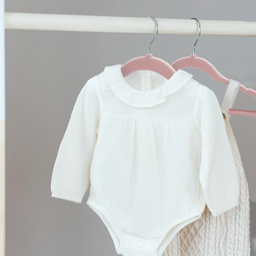 Kidoola 20 Velvet Baby Hangers, Nursery Coat Clothing Hangers for Babies, Infant, Toddlers and Kids, Unisex for Boys or Girls up to 24 Months – image 26