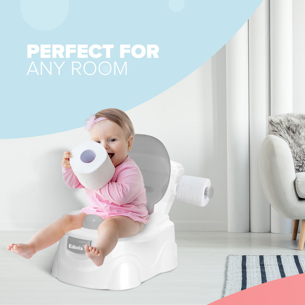 KIDOOLA Pink Potty Training Toilet Seat - Splash Guard & Portable Design for Easy Travel | Fun & Functional Potty Seat for Kids 6 Months to 5 Years – image 19