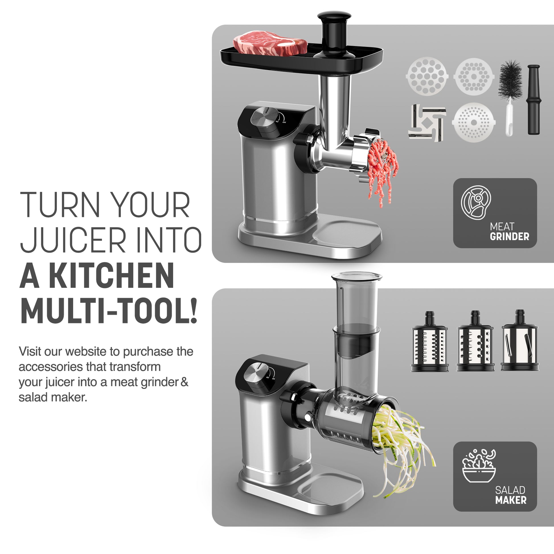 Keplin Meat Grinder Accessories for Cold Press Slow Juicer – image 4