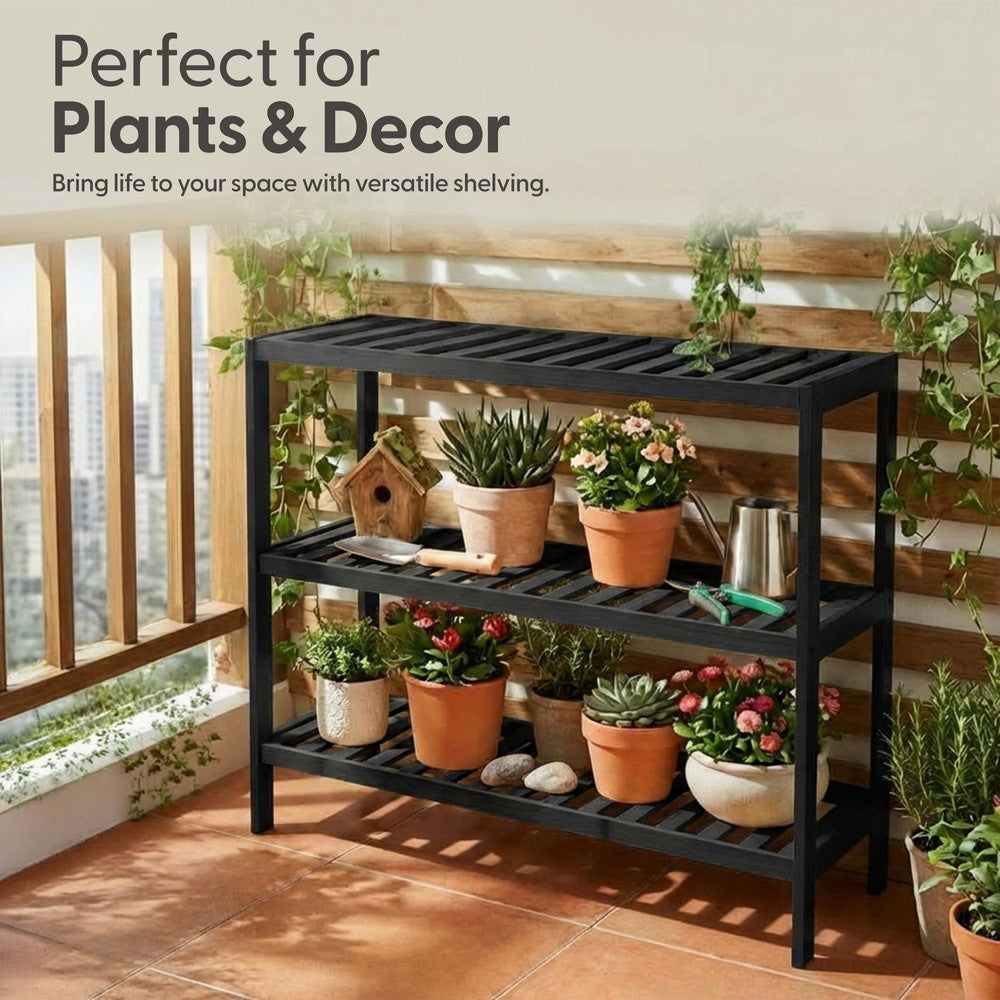 Bamboo Shoe Rack - 3 Tier – image 6