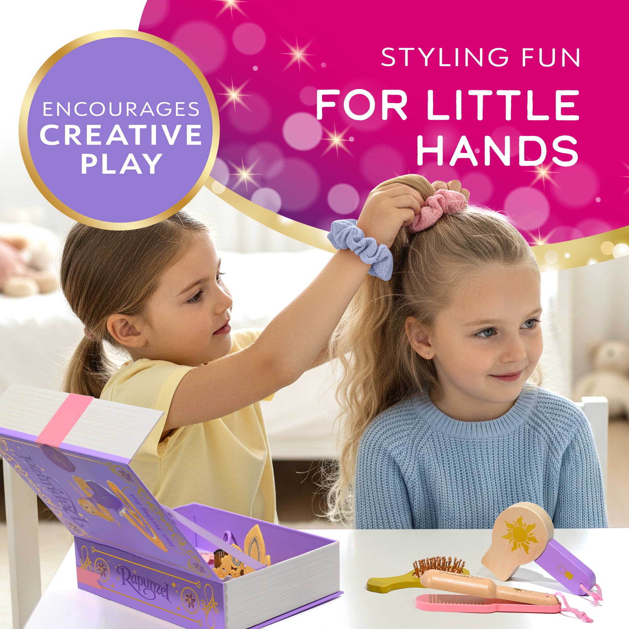 Disney Princess Storybook Playset Collection - Book Box with Themed Accessories