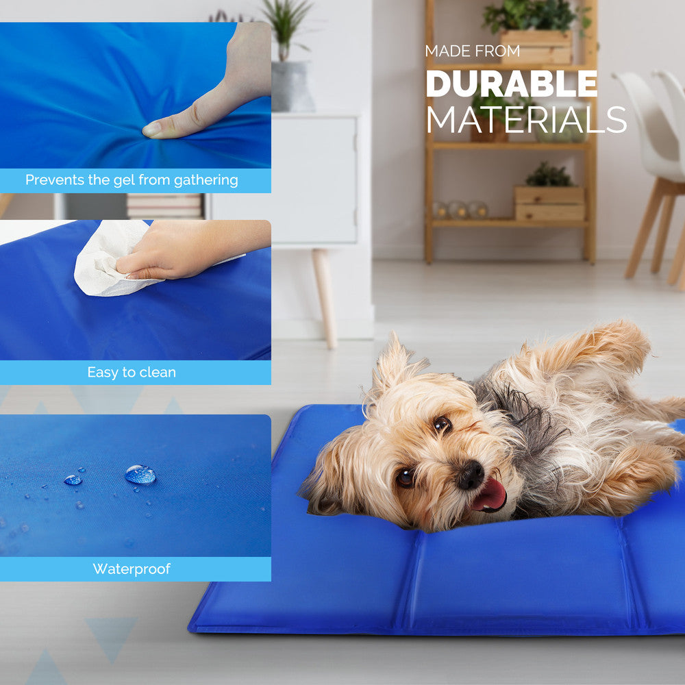 FurDreams Pineapple Pet Cooling Mat – Waterproof Gel Pillow Pad for Dogs and Cats, 75x120cm – Prevent Overheating and Keep Cool During Summer Rest