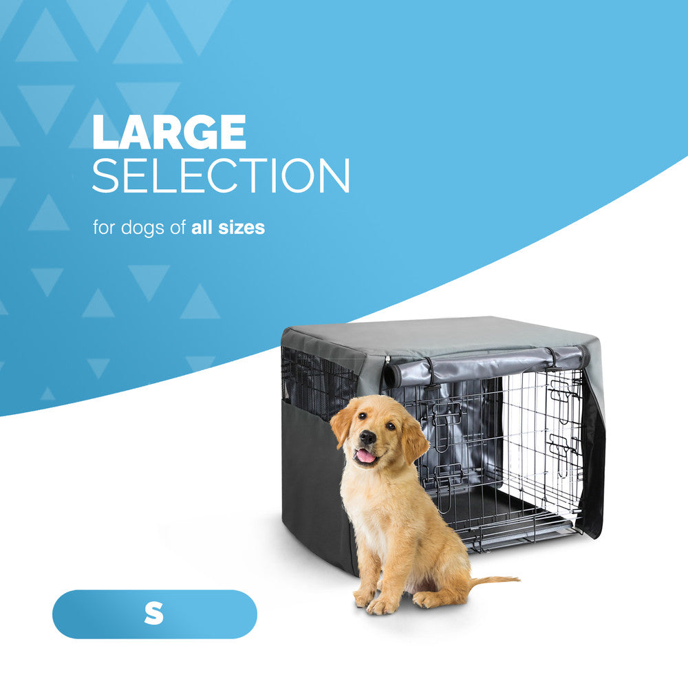 FurDreams Premium 24-Inch Dog Crate Cover – Polyester with PVC Coating, Rolling Doors & Breathable Mesh Windows – Easy Installation, Machine Washable – Ideal for Puppy Training – image 5