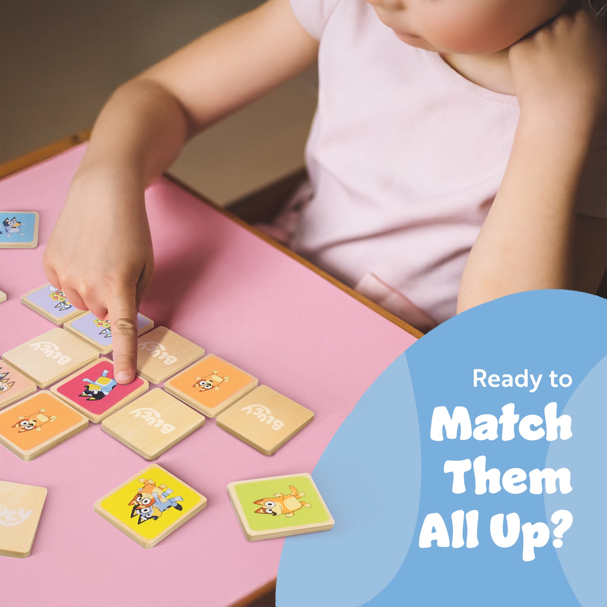 Bluey memory game with colourful Bluey and friends cards – engaging at-home and on-the-go toy UK
