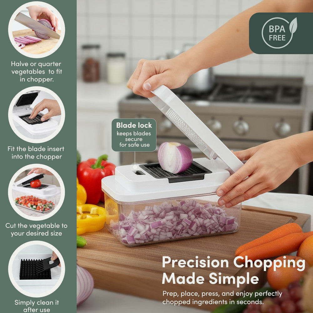 4-in-1 Vegetable Chopper with Container
