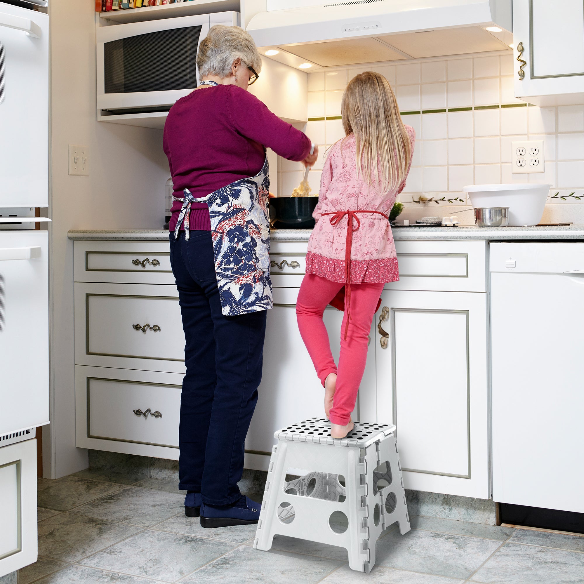 KEPLIN 13inch Heavy Duty Folding Step Stool