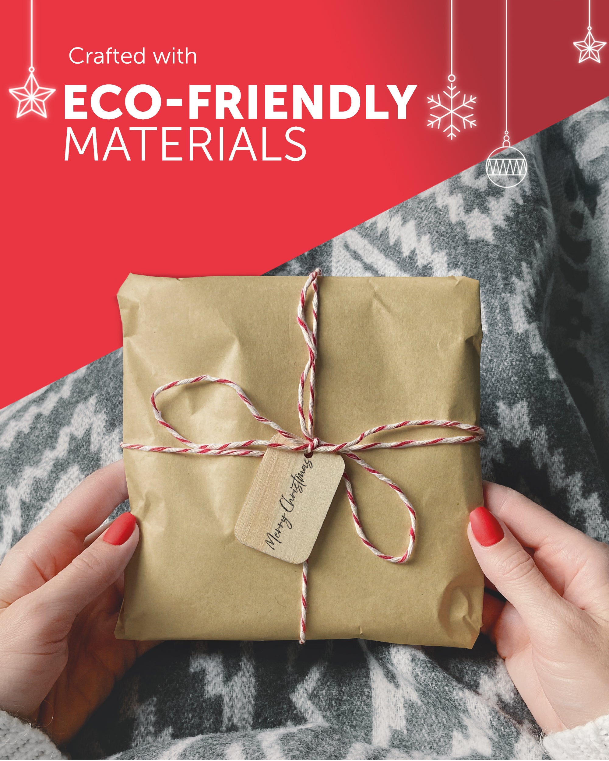 Kraft & Co Recycled Kraft Wrapping Paper Roll – 80gsm Durable Tear-Resistant Gift Wrap, Eco-Friendly, Recyclable & Biodegradable – All-Occasion Wrapping Paper