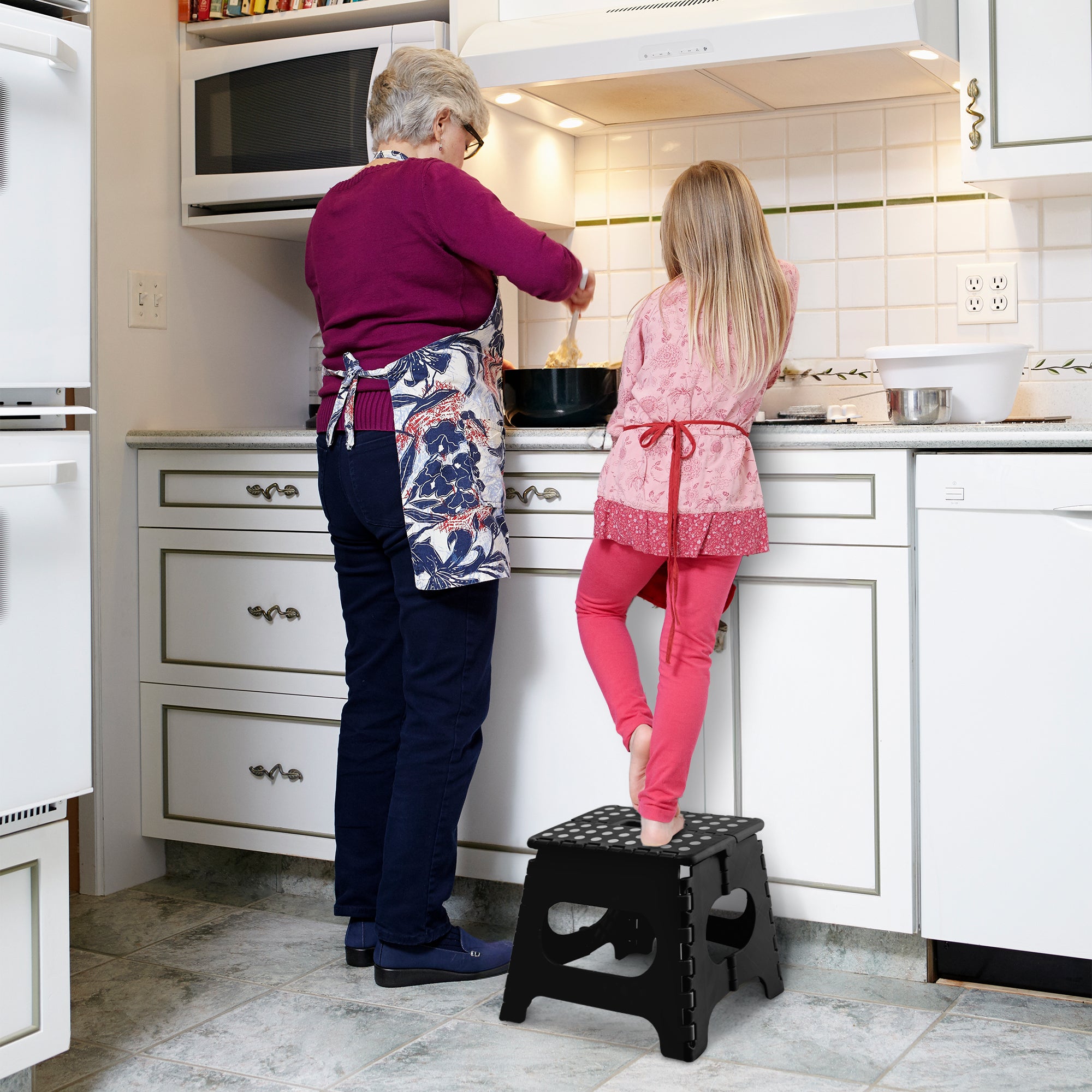 KEPLIN 11inch Heavy Duty Folding Step Stool