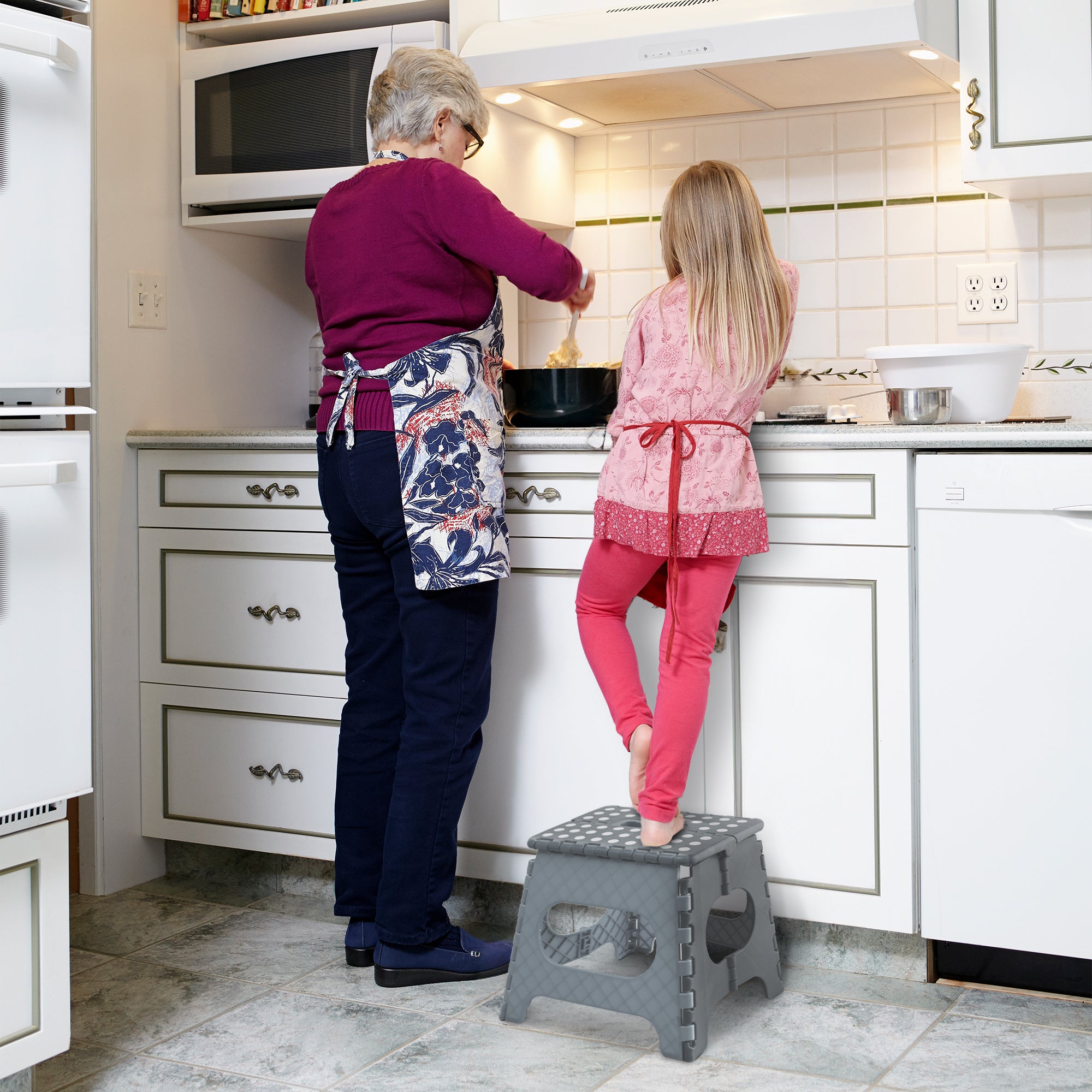 KEPLIN 11inch Heavy Duty Folding Step Stool