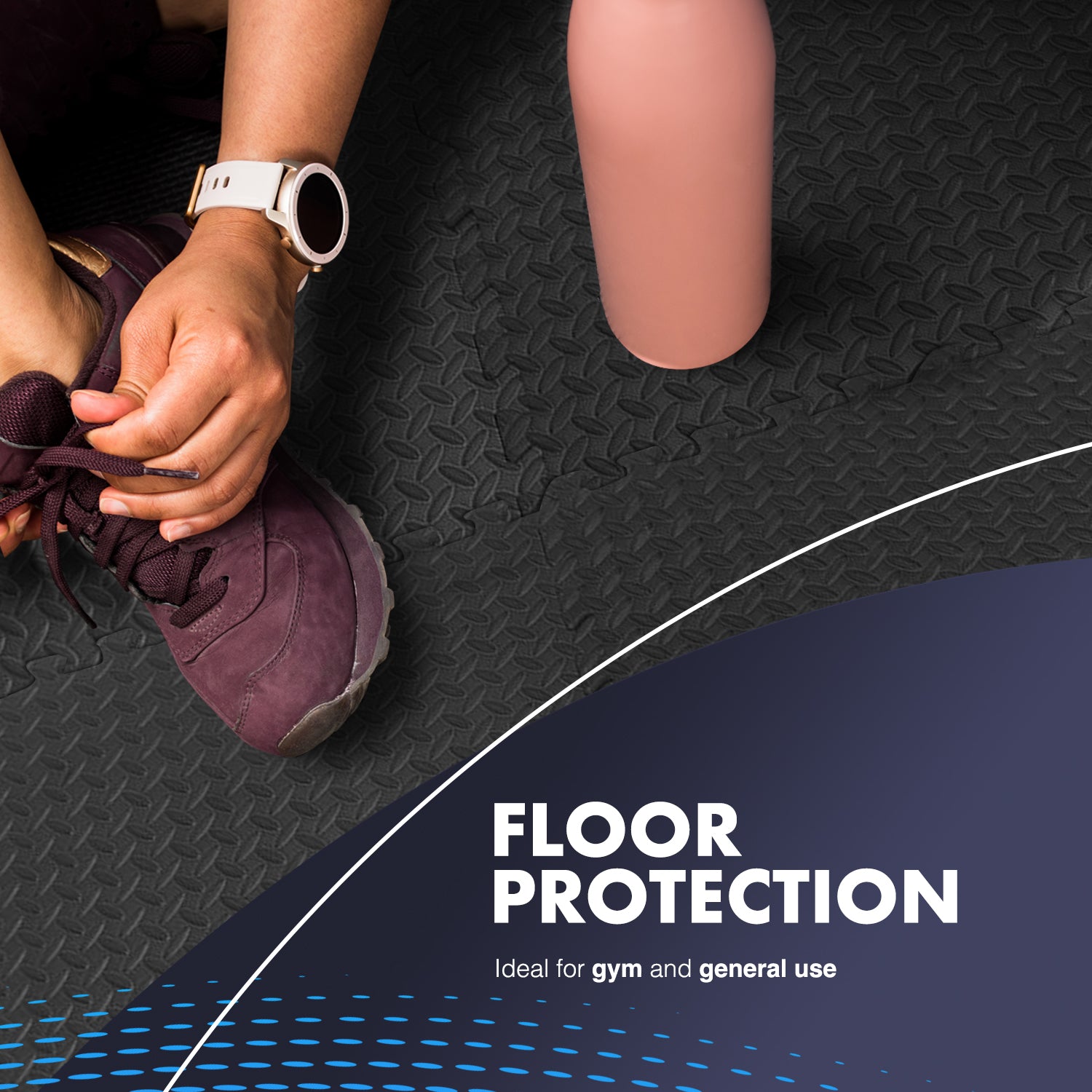 Top-Selling KAYMAN Interlocking Gym Floor Mats – Nonslip EVA Foam Exercise Tiles for Home Workouts, Studio, Weights, Yoga (60x60cm) – image 21