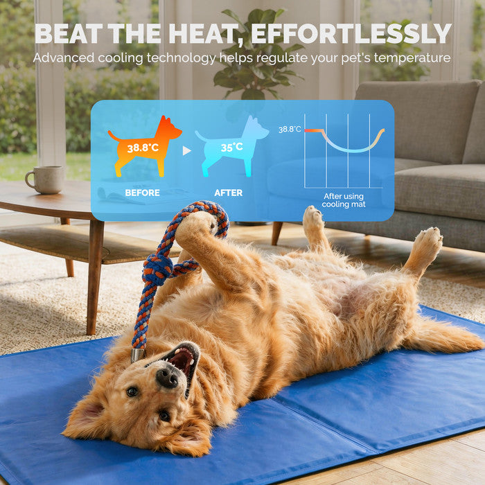 FurDreams Plain Pet Cooling Mat for Dogs Cats XL