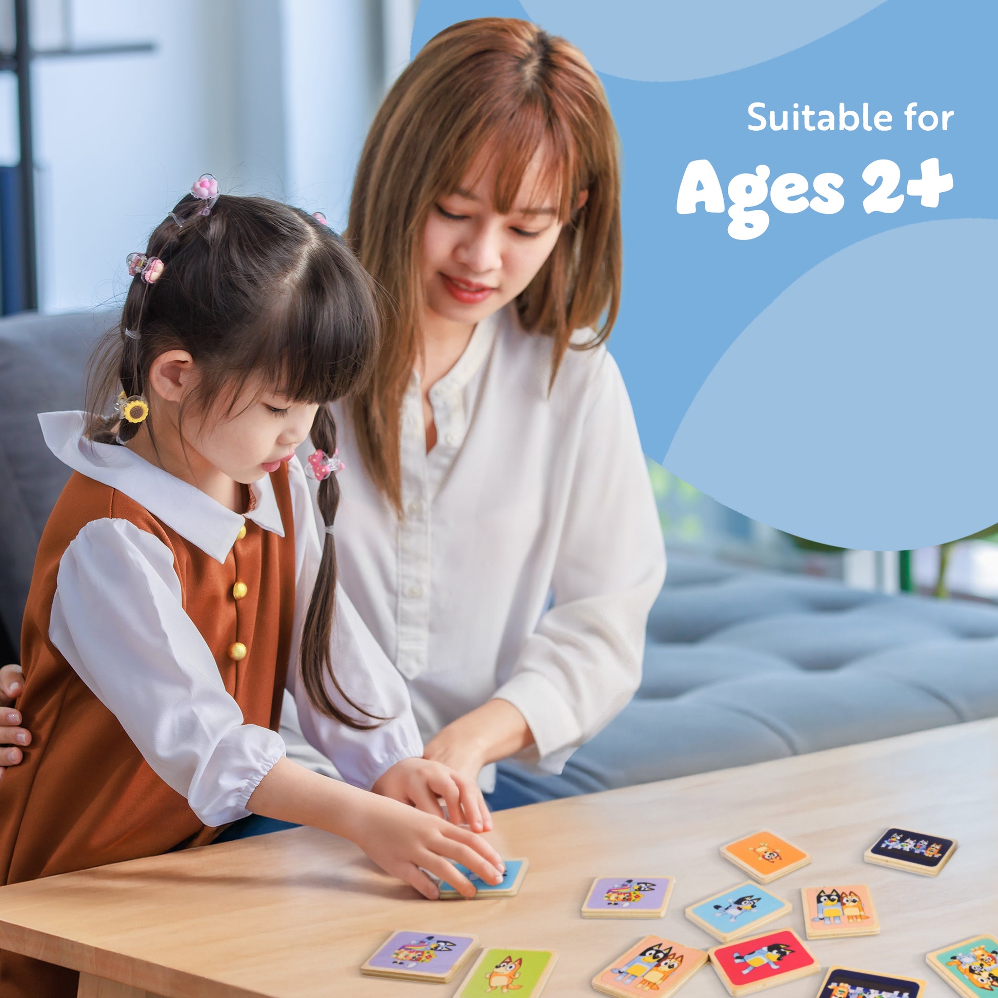 Bluey memory matching card game – birthday and holiday gift for Bluey fans and young children UK