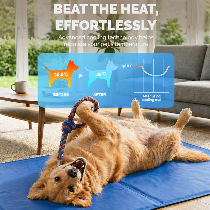 FurDreams Plain Pet Cooling Mat for Dogs Cats XL