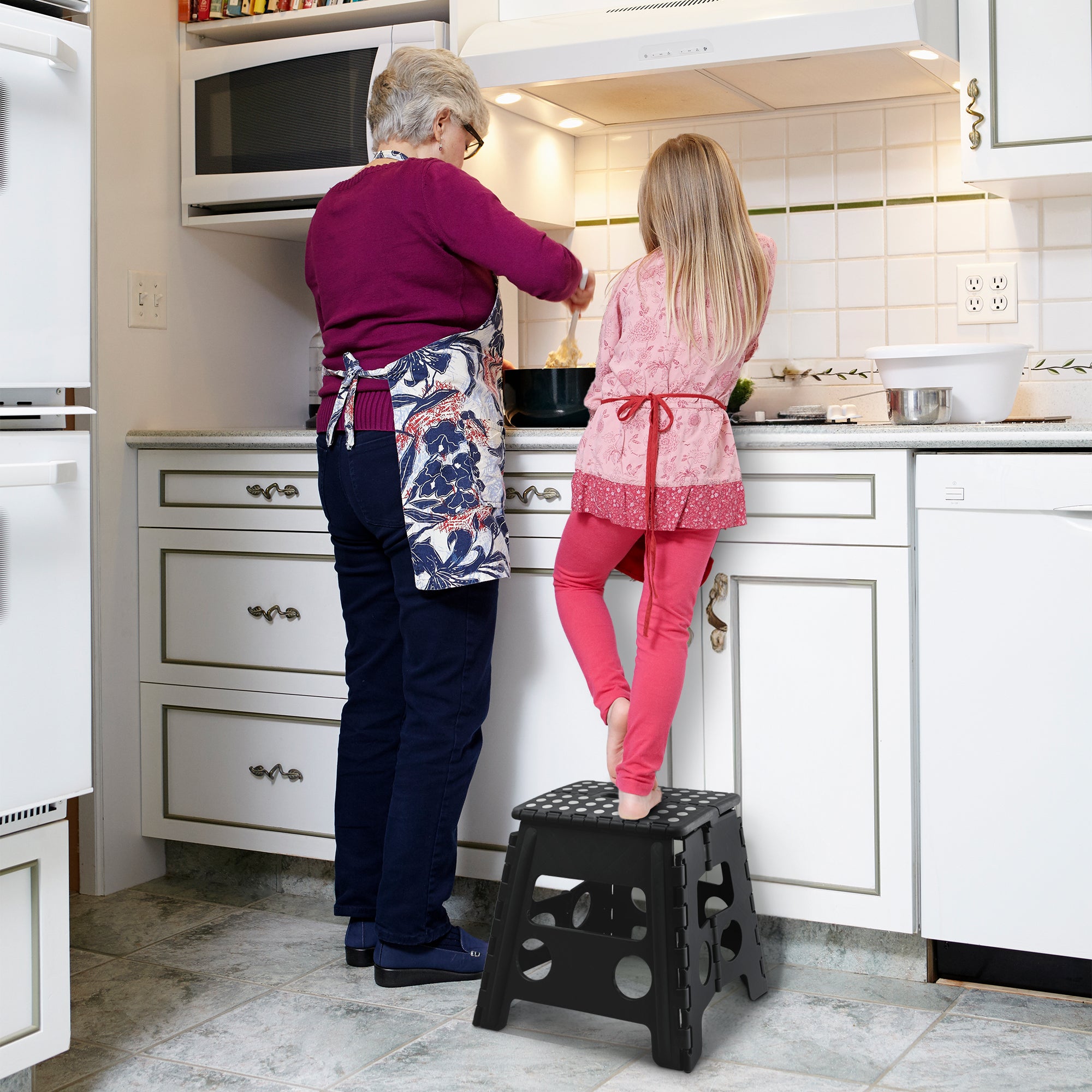 KEPLIN 13inch Heavy Duty Folding Step Stool