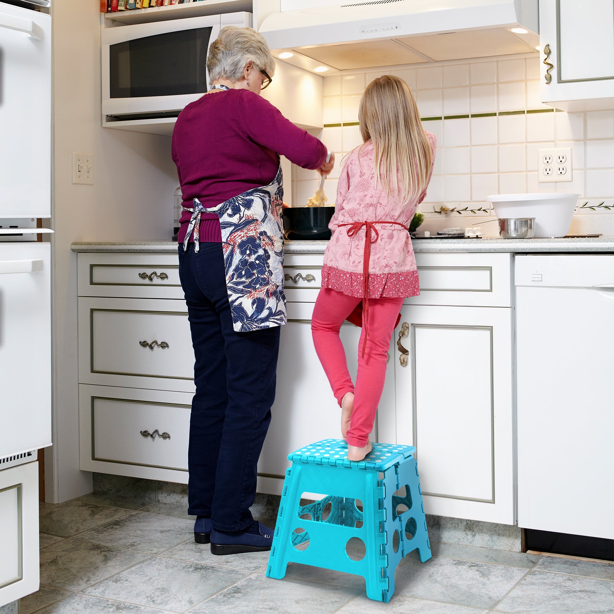 KEPLIN 13inch Heavy Duty Folding Step Stool