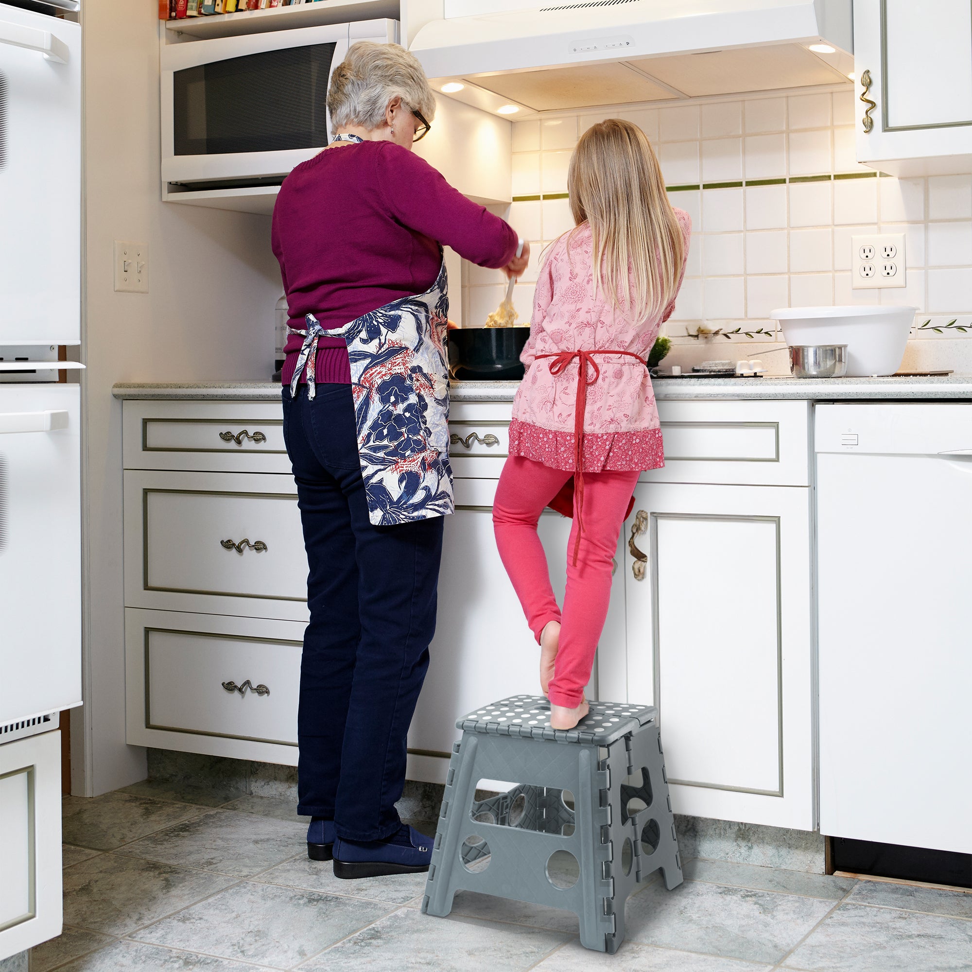 KEPLIN 13inch Heavy Duty Folding Step Stool