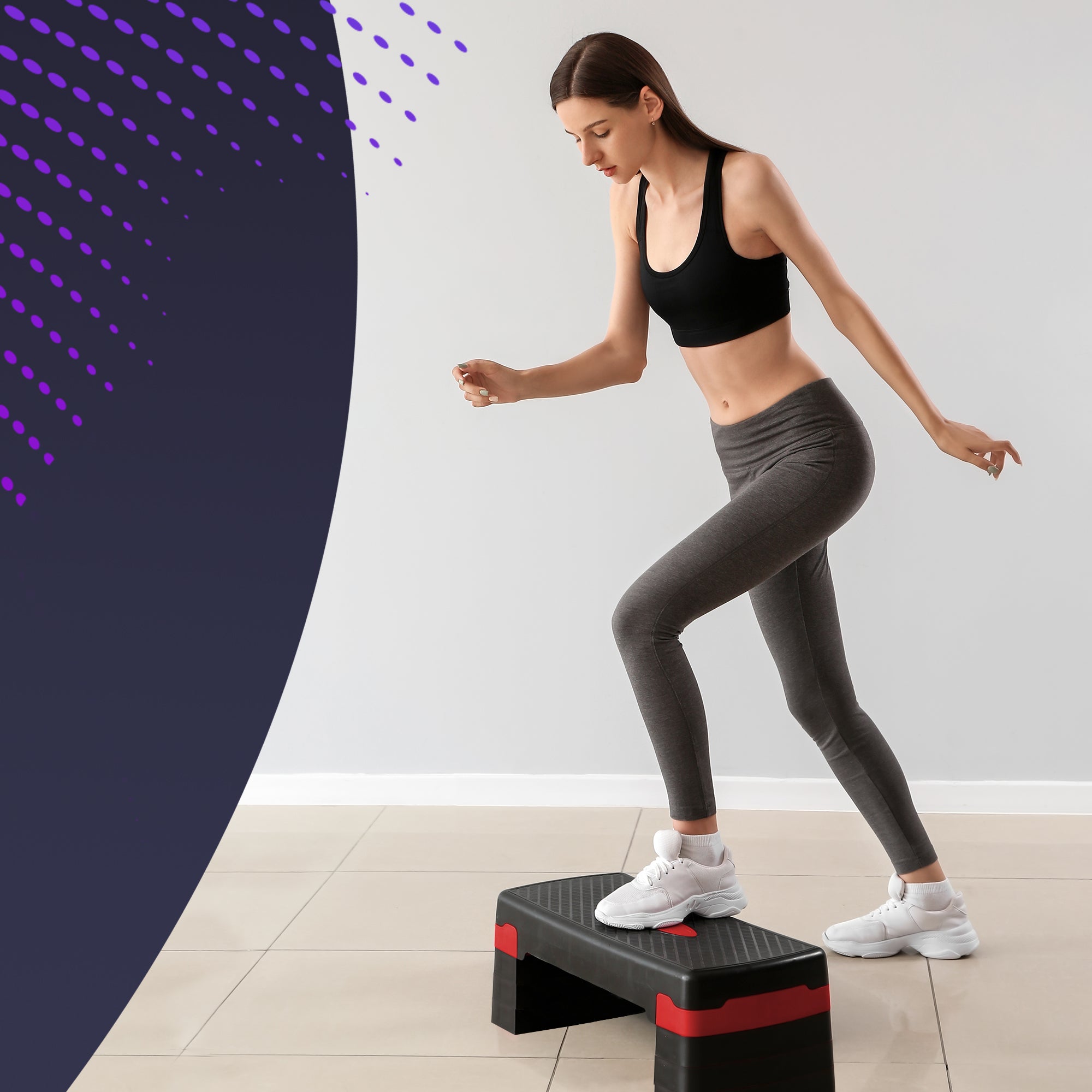 Kayman Adjustable Exercise Stepper for Home Gym Cardio Workouts