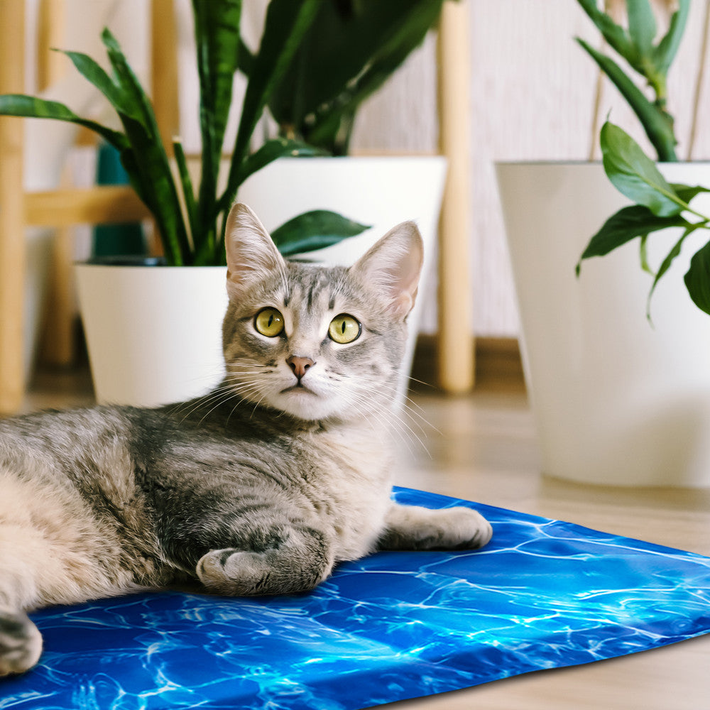 FurDreams Pineapple Pet Cooling Mat – Waterproof Gel Pillow Pad for Dogs and Cats, 75x120cm – Prevent Overheating and Keep Cool During Summer Rest
