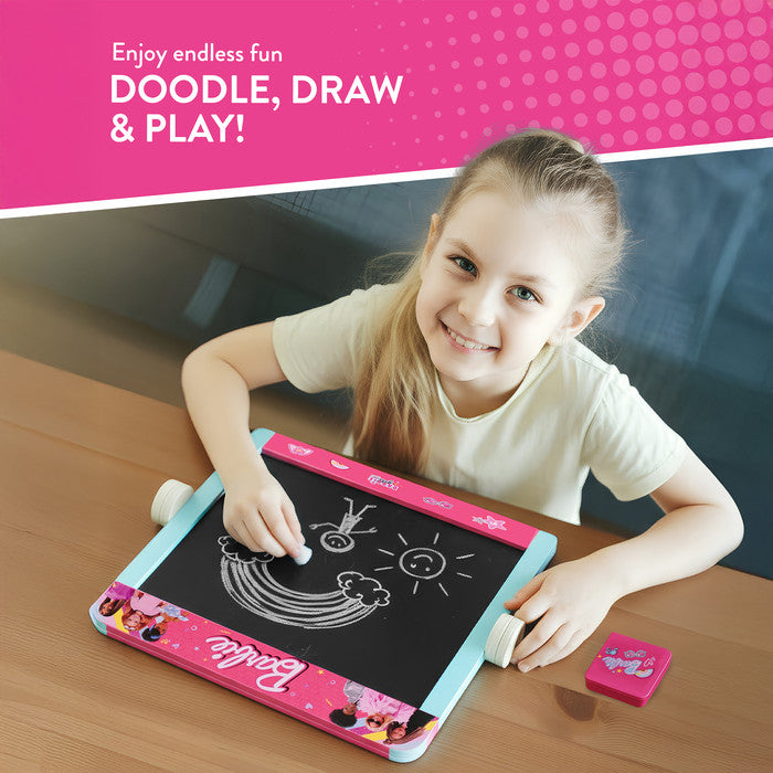 Barbie Tabletop Easel Double-Sided Blackboard and Whiteboard