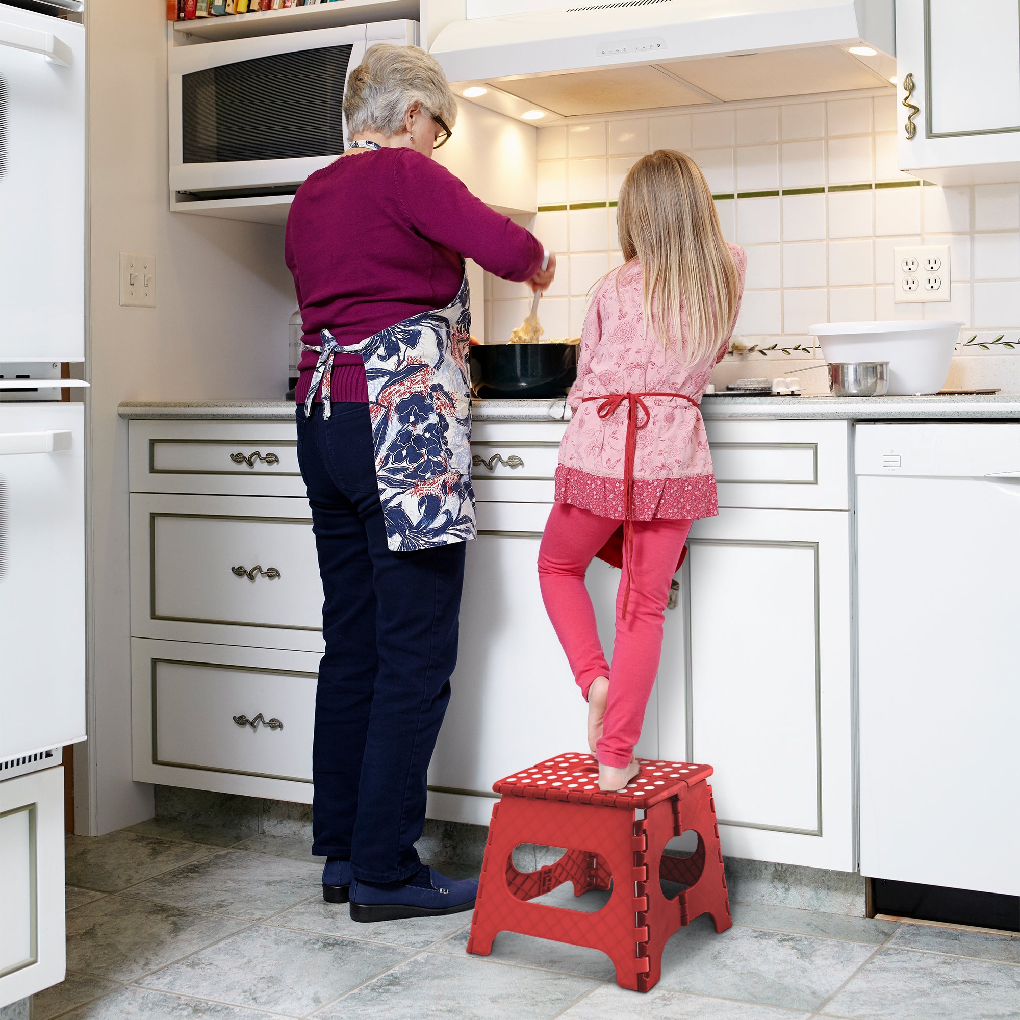 KEPLIN 11inch Heavy Duty Folding Step Stool