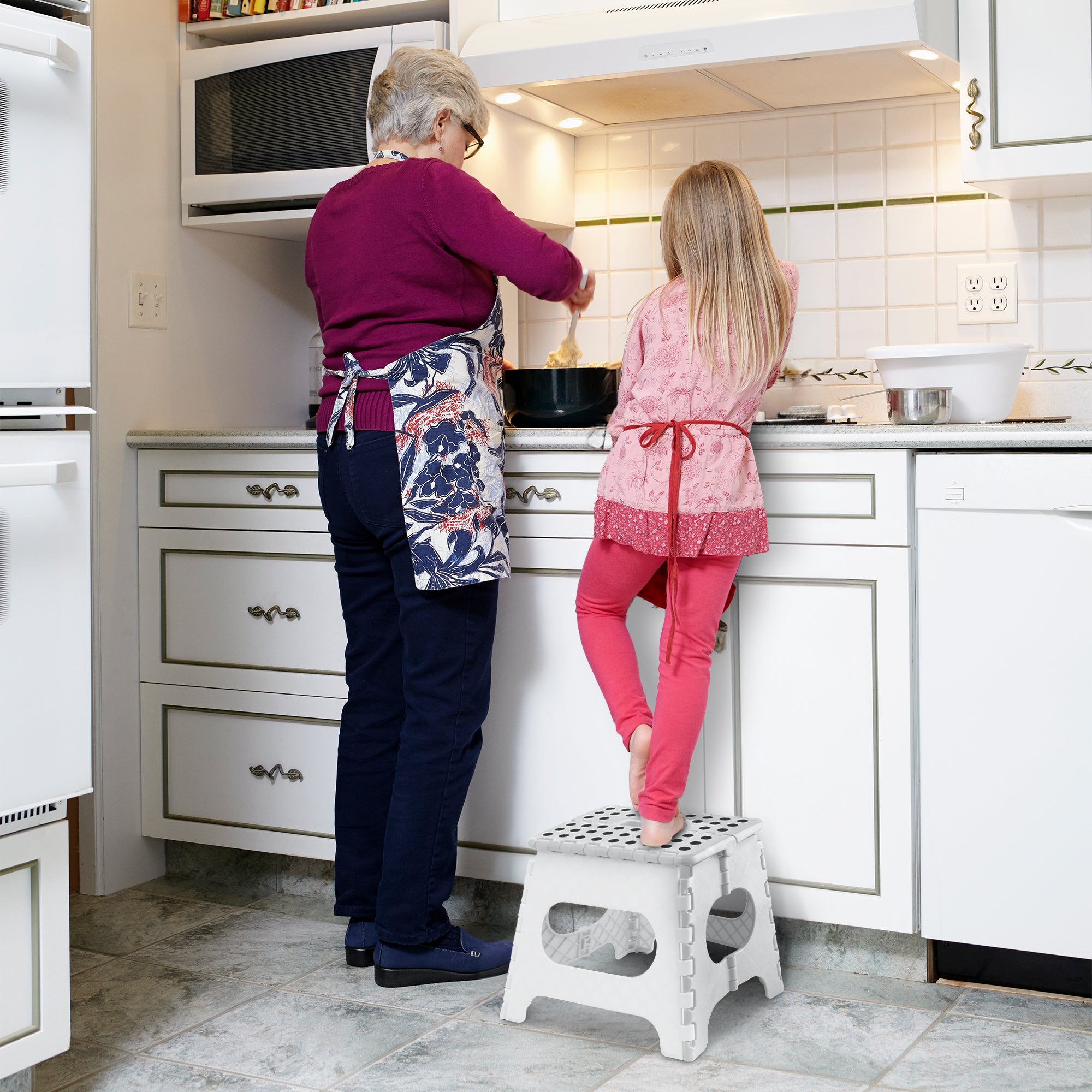 KEPLIN 11inch Heavy Duty Folding Step Stool