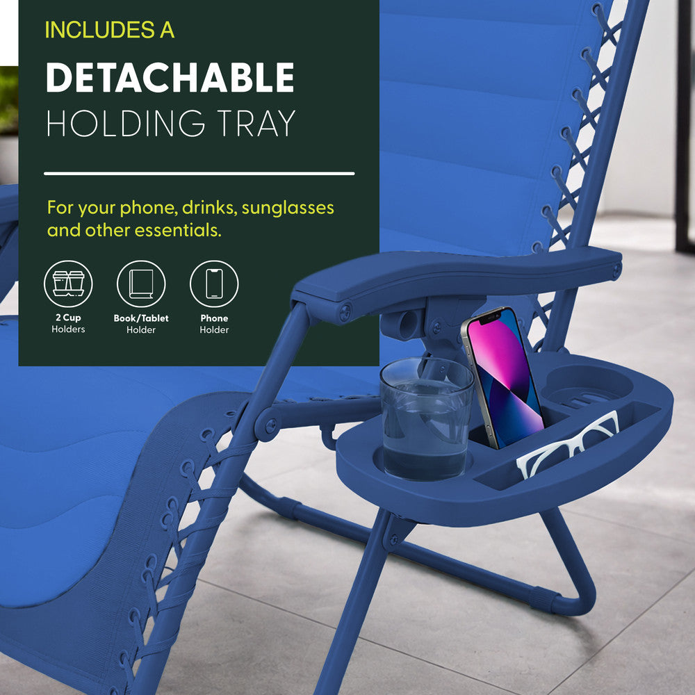 Premium Heavy-Duty Zero Gravity Chairs - 2 Pack XXL