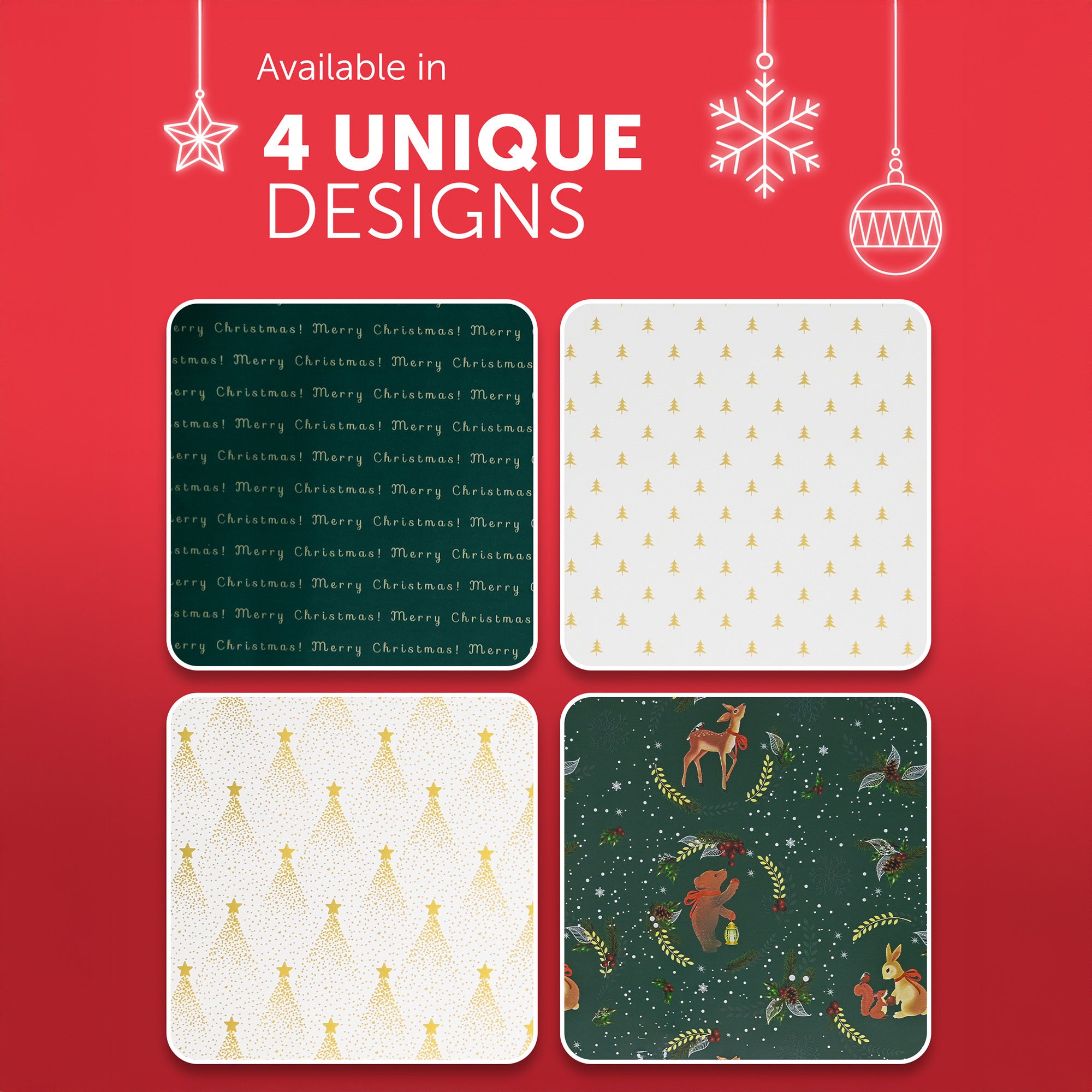 Kraft & Co 4 pack 69cm x 8M Gift Wrapping Paper Ideal for Gifts Arts & Crafts