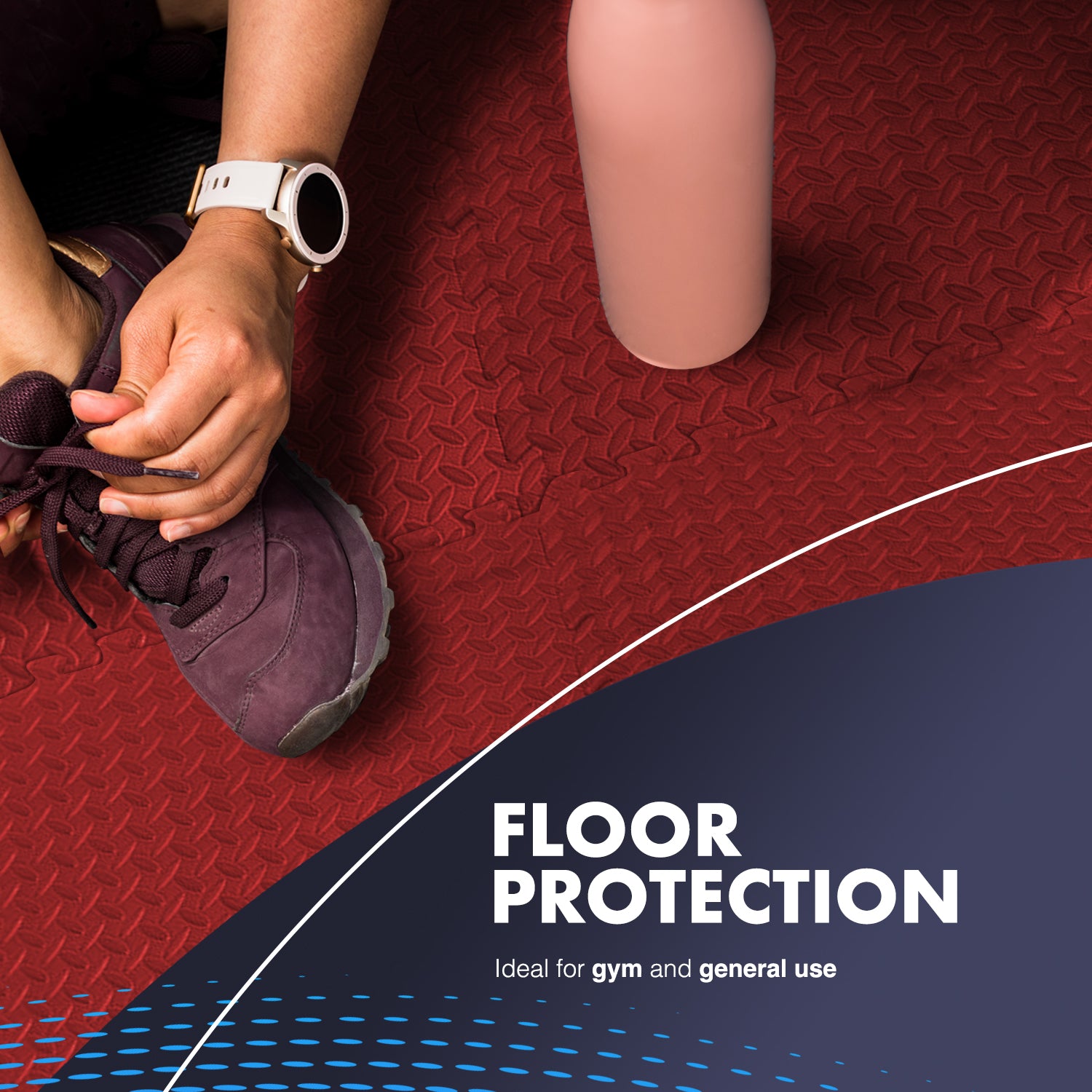 Top-Selling KAYMAN Interlocking Gym Floor Mats – Nonslip EVA Foam Exercise Tiles for Home Workouts, Studio, Weights, Yoga (60x60cm) – image 17