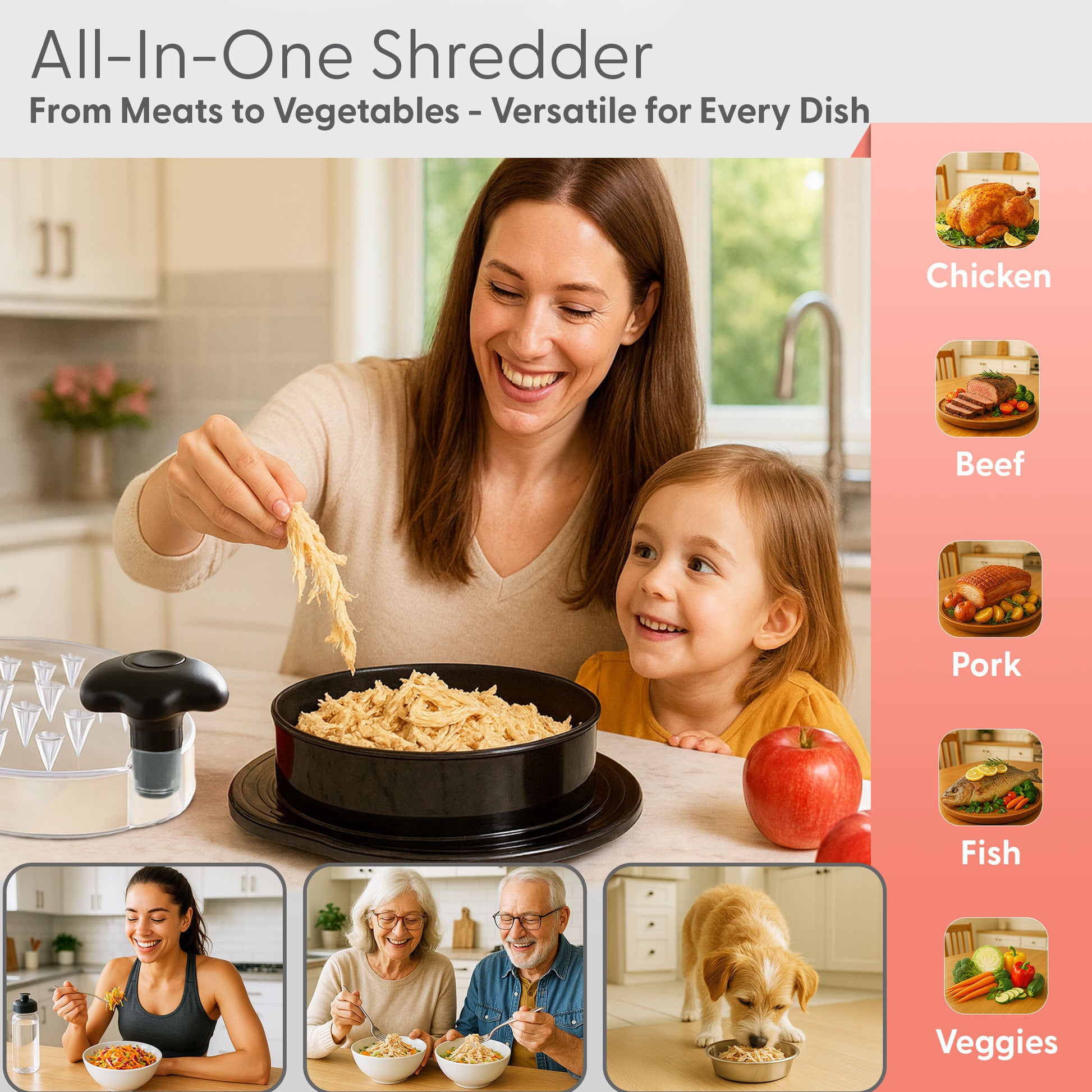 Chicken Shredder Tool - Quick Manual Meat Shredder – image 7