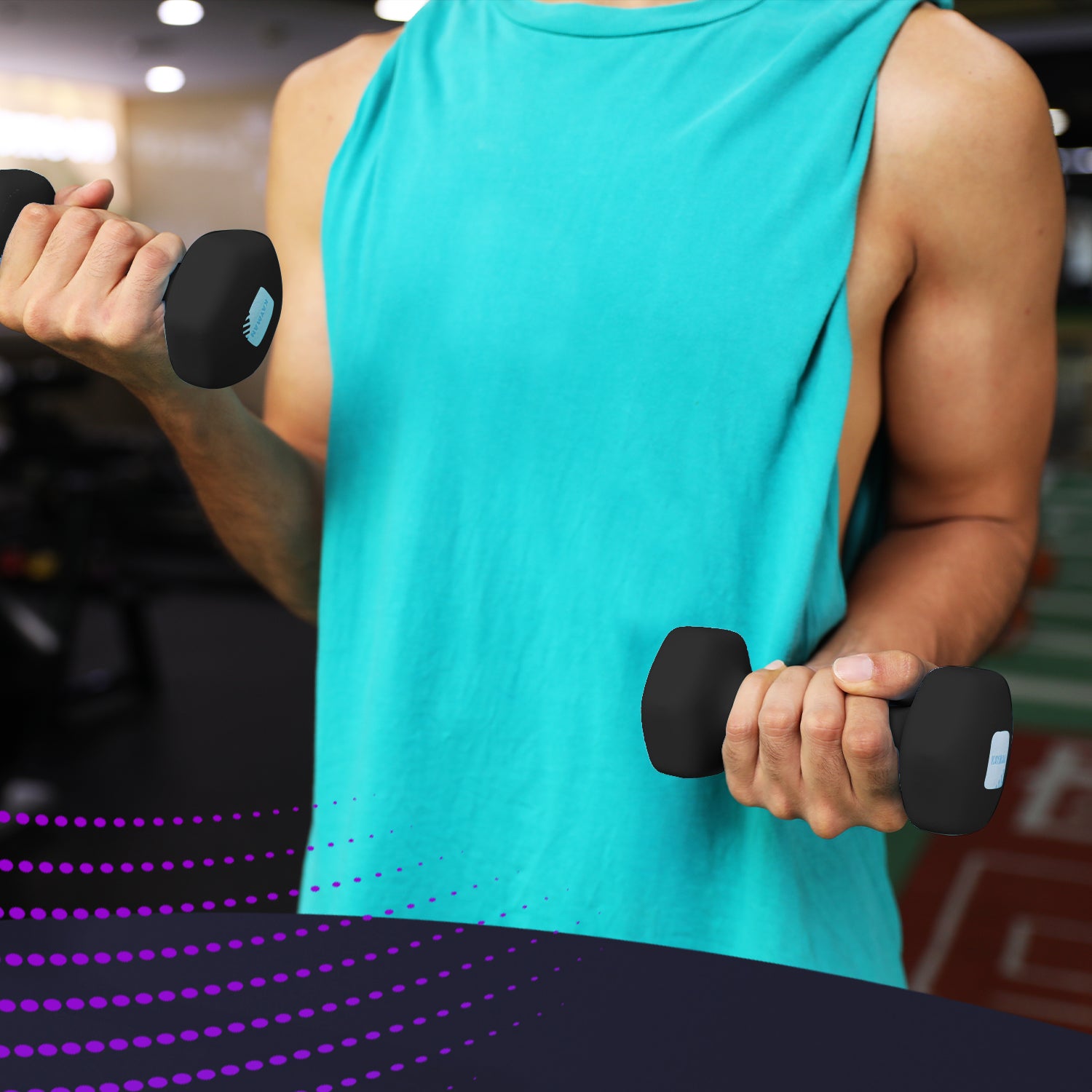 KAYMAN Neoprene Dumbbell Pair with Anti-Slip Grip, Hex Edges, Water-Resistant Surface & Workout Poster Guide - Weight Set for Home, Gym & Fitness Training Equipment (1kg 2kg 3kg 4kg 5kg 6kg 7kg 8kg 9kg 10kg) – image 6