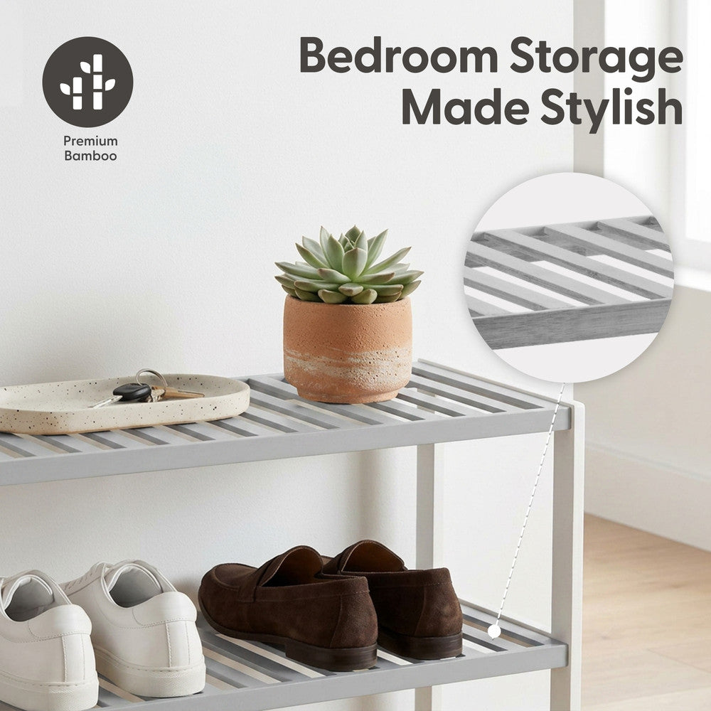 Bamboo Shoe Rack - 3 Tier