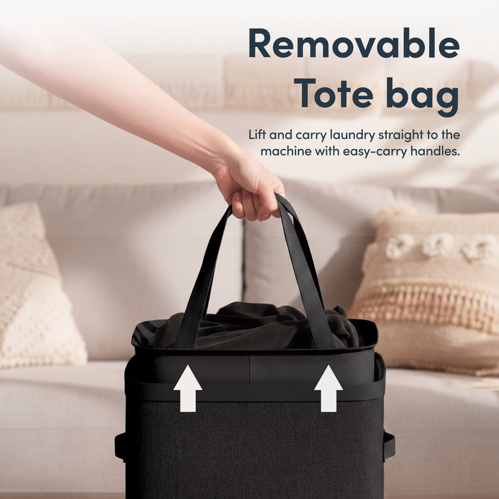 Collapsible Laundry Basket with Lid & Removable Liner