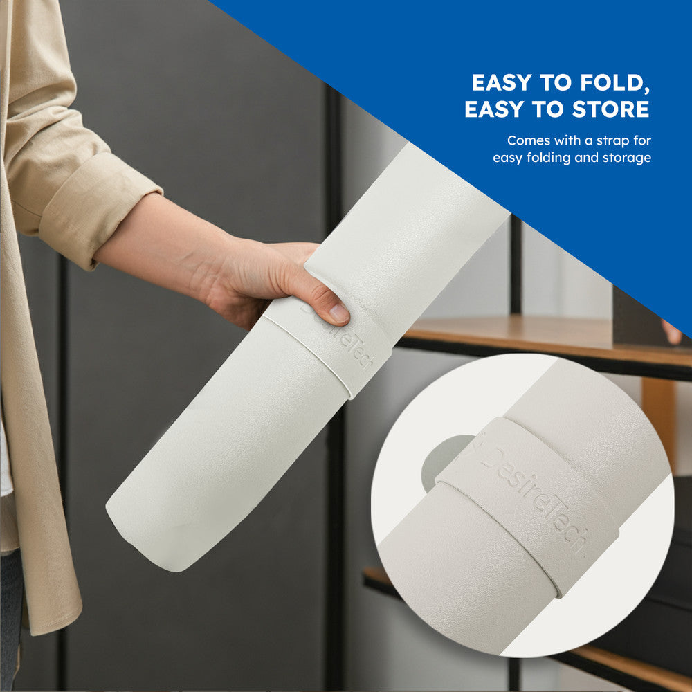 DesireTech Reversible Extra Large Office Desk Mat- Small Dual-Sided Desk Mat, Waterproof Faux Leather Table Surface Protector Desk- Laptop Mat & Mouse Pad