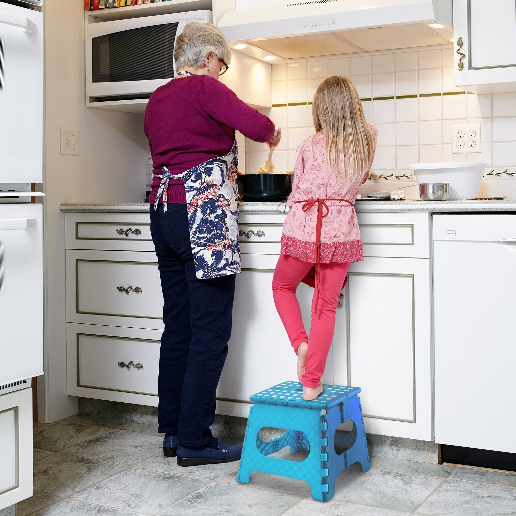 KEPLIN 11inch Heavy Duty Folding Step Stool