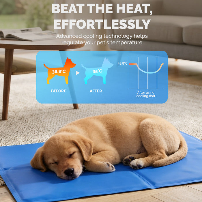 FurDreams Plain Pet Cooling Mat for Dogs Cats Medium