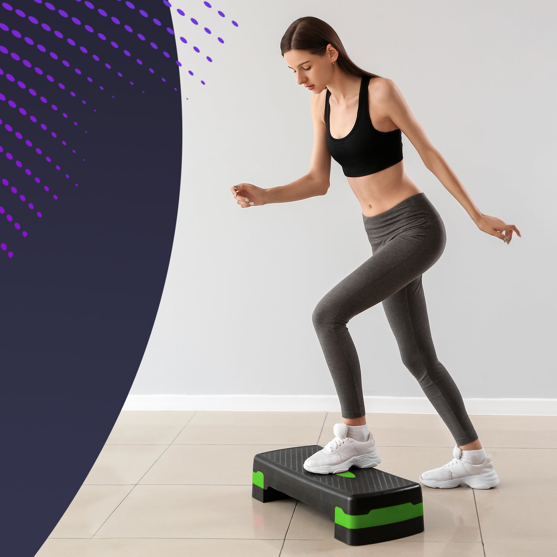 Kayman Adjustable Aerobic Step Platform for Home Gym Workouts