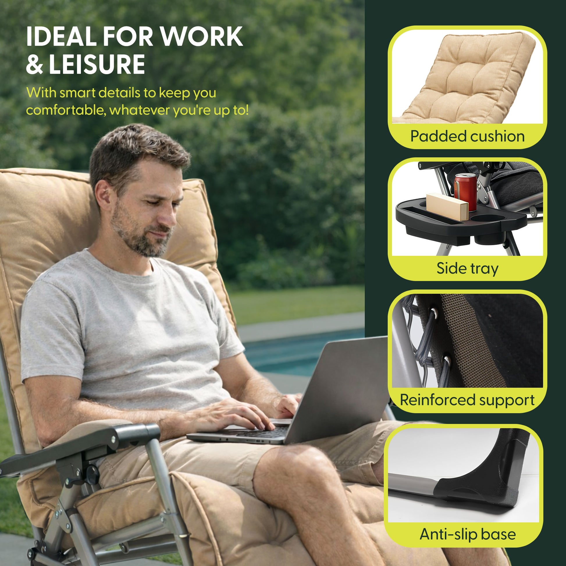 Tube Gravity Recliner Chair – image 27