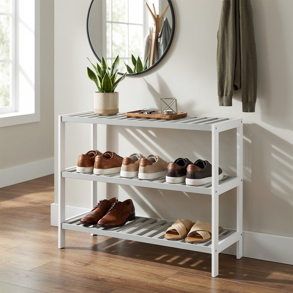 Bamboo Shoe Rack - 3 Tier