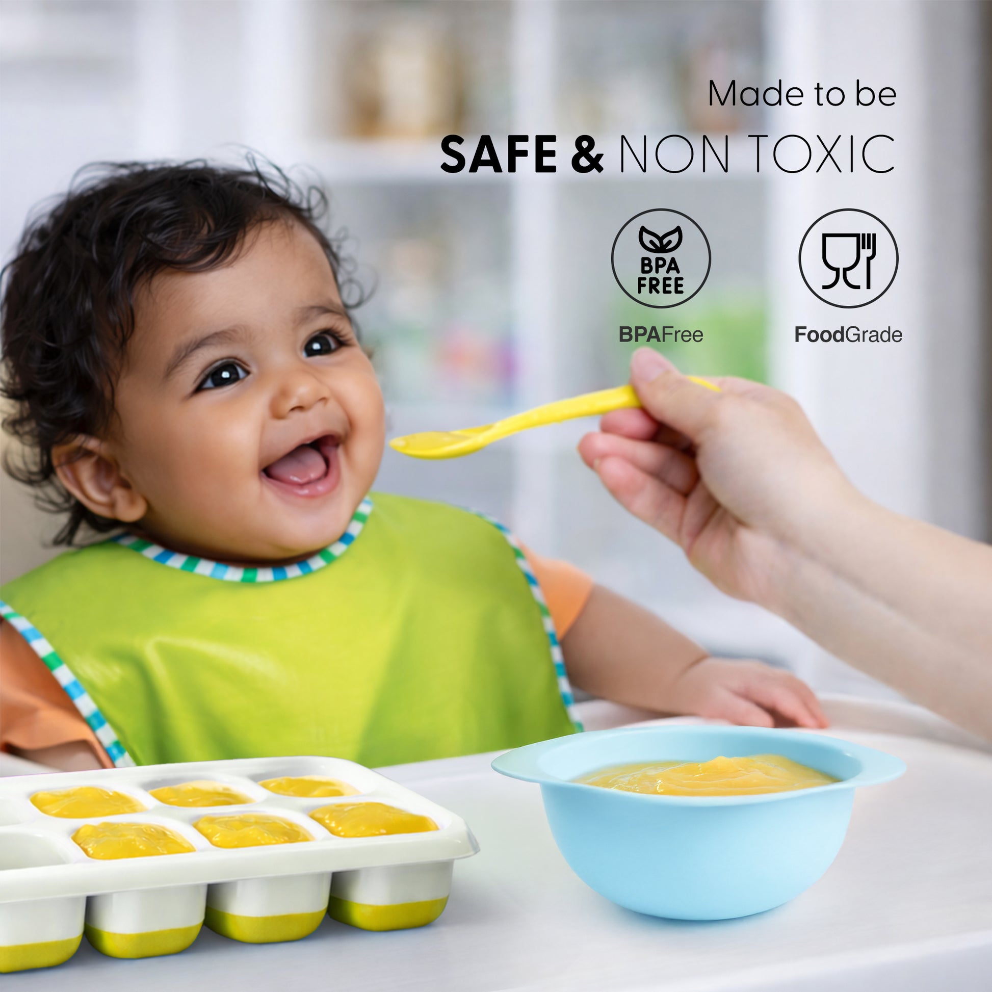 Silicone Ice Cube Trays with Non-Spill Lids