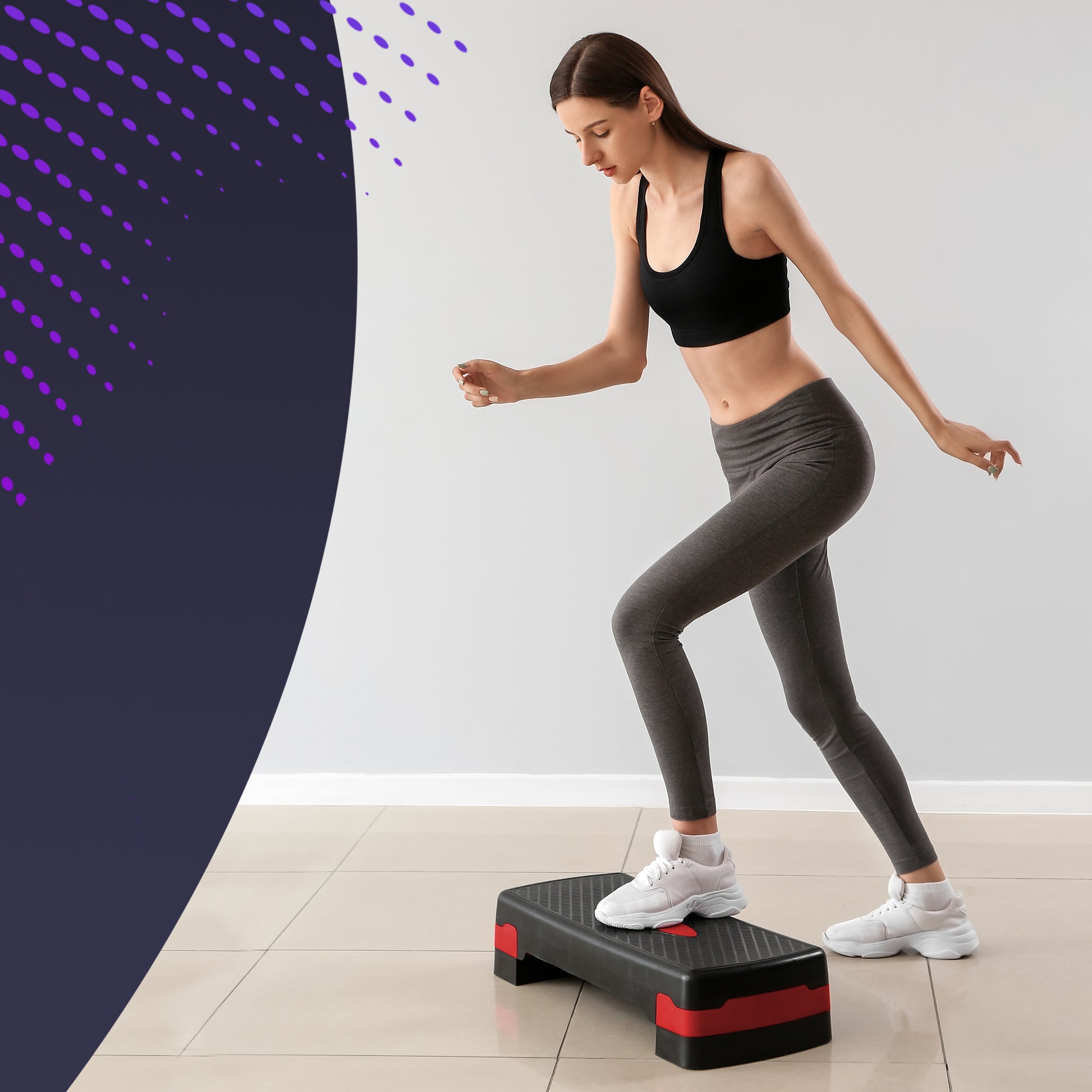 Kayman Adjustable Aerobic Step Platform for Home Gym Workouts