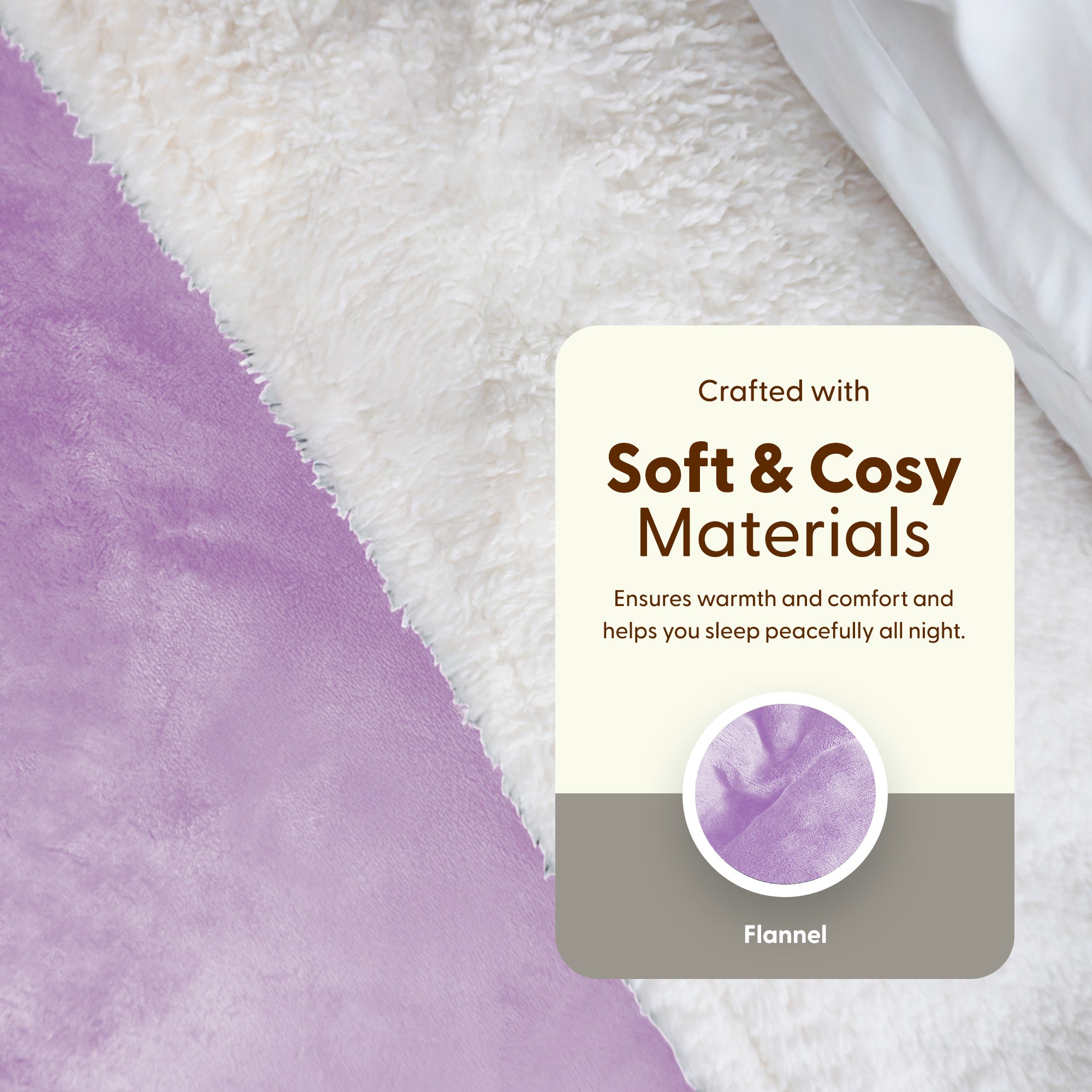 Electric Heated Throw Blanket - Machine Washable Fleece Wool Duvet, 9 Heat Settings & Timer