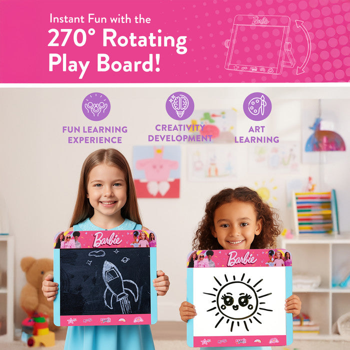 Barbie Tabletop Easel Double-Sided Blackboard and Whiteboard