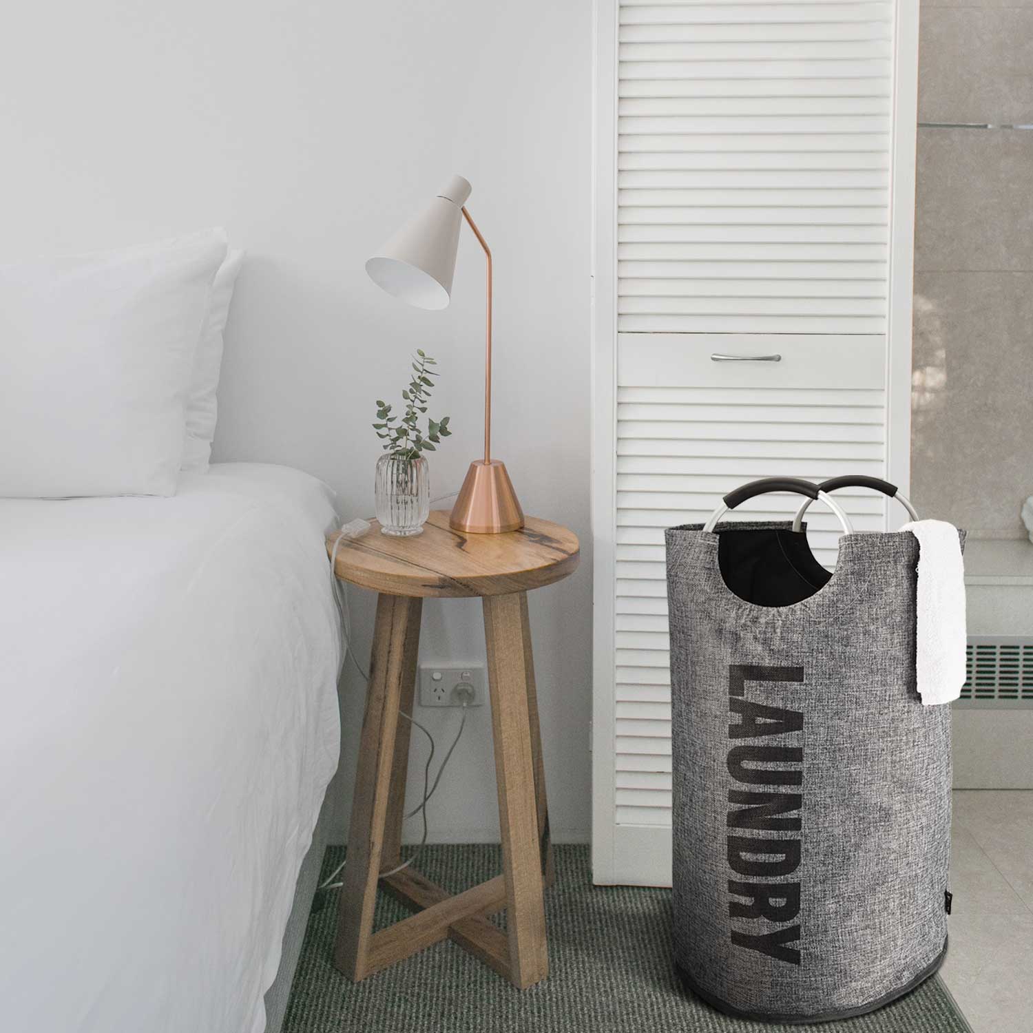 82L Collapsible Large Laundry Basket - Foldable, Lightweight & Easy to Carry – image 5