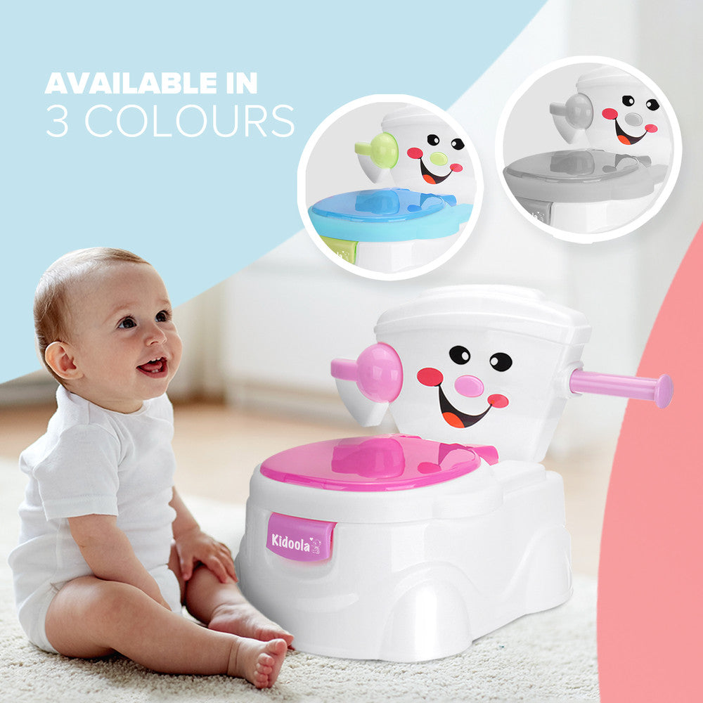 KIDOOLA Pink Potty Training Toilet Seat - Splash Guard & Portable Design for Easy Travel | Fun & Functional Potty Seat for Kids 6 Months to 5 Years – image 7