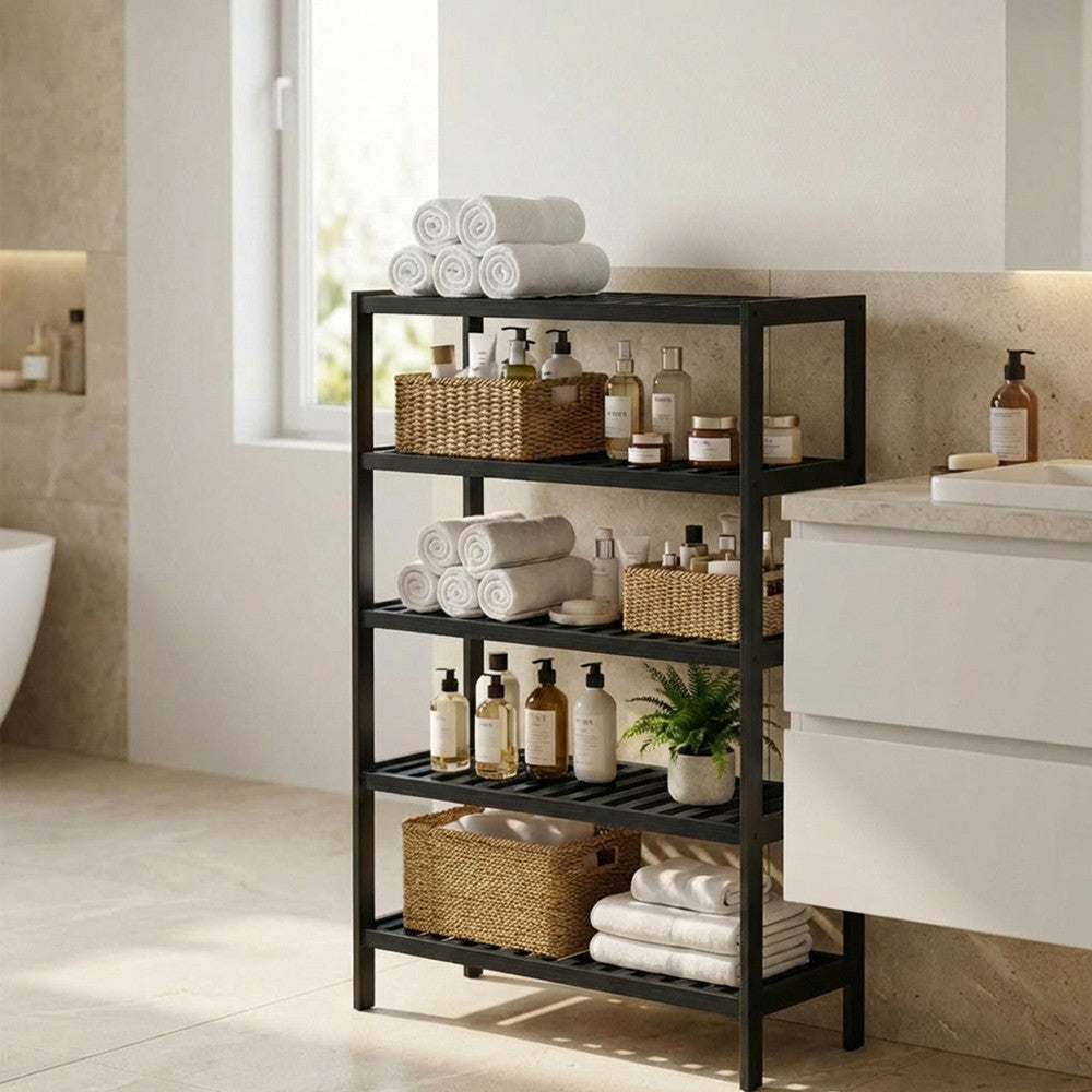 Bamboo Shoe Rack - 5 Tier – image 8